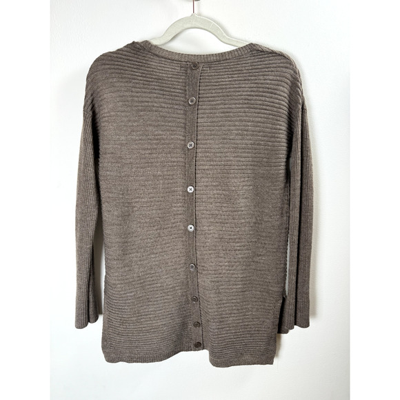 Tahari Merino Wool Blend Quiet Luxury Designer Old Money Minimalist Sweater S - Picture 3 of 5